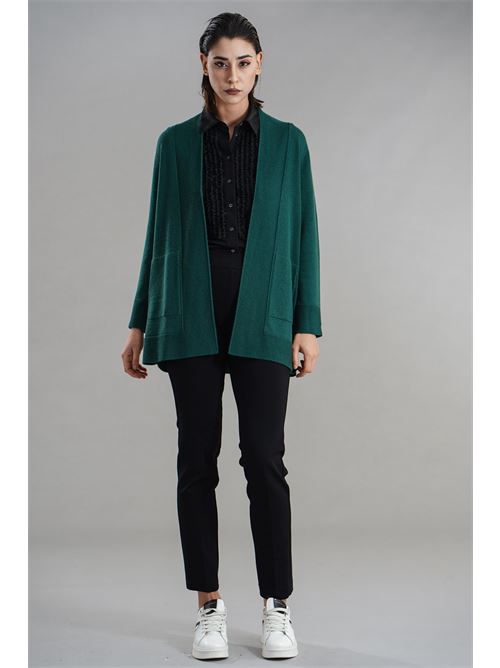 Cardigan in lana merino Grandi Francesco | 250217VERDE BOSCO